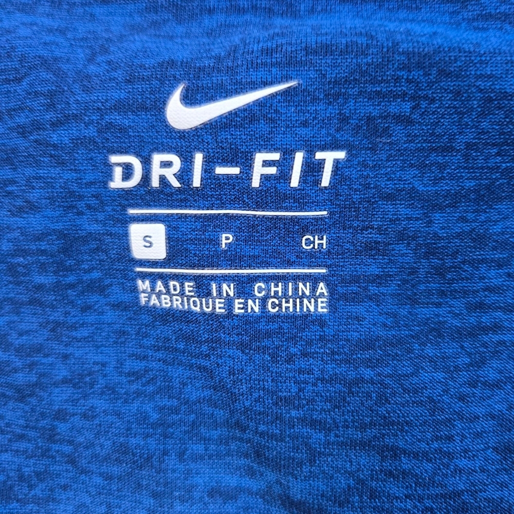 Nike Dri-FIT Heathered Blue Athletic Shirt Sz S - Picture 2 of 7